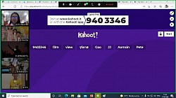 บรรยากาศการจัดกิจกรรมออนไลน์ ชั้นประถมศึกษาปีที่ 4 ผ่านเกม Kahoot