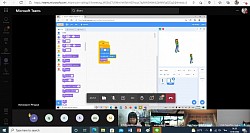 การจัดกิจกรรมผ่านระบบออนไลน์ เรื่อง การเขียนโปรแกรม Scratch ผ่านโปรแกรม Microsoft Teams ชั้นประถมศึกษาปีที่ 4/7