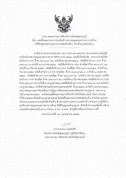 ประกาศคณะกรรมการศึกษาธิการจังหวัดสุพรรณบุรี