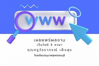 เผยแพร่ผลงานเว็บไซต์ 3 ภาษา